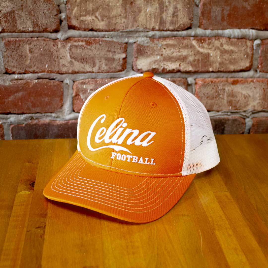 Celina Football Script Mesh Hat